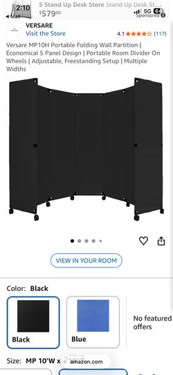 New in box room divider mobile barrier