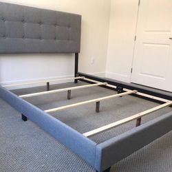 Gray Full Size Bed Frame 