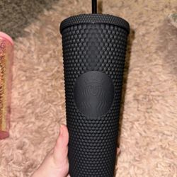 Starbucks Matte Black Studded Cup