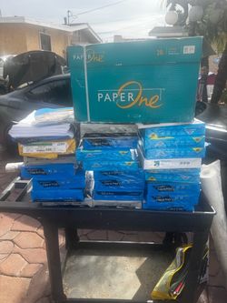 Copy paper 20 lbs about 40 reams