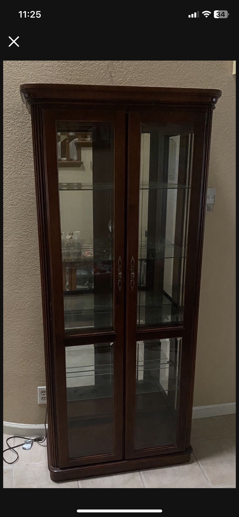 Light Up Display Cabinet