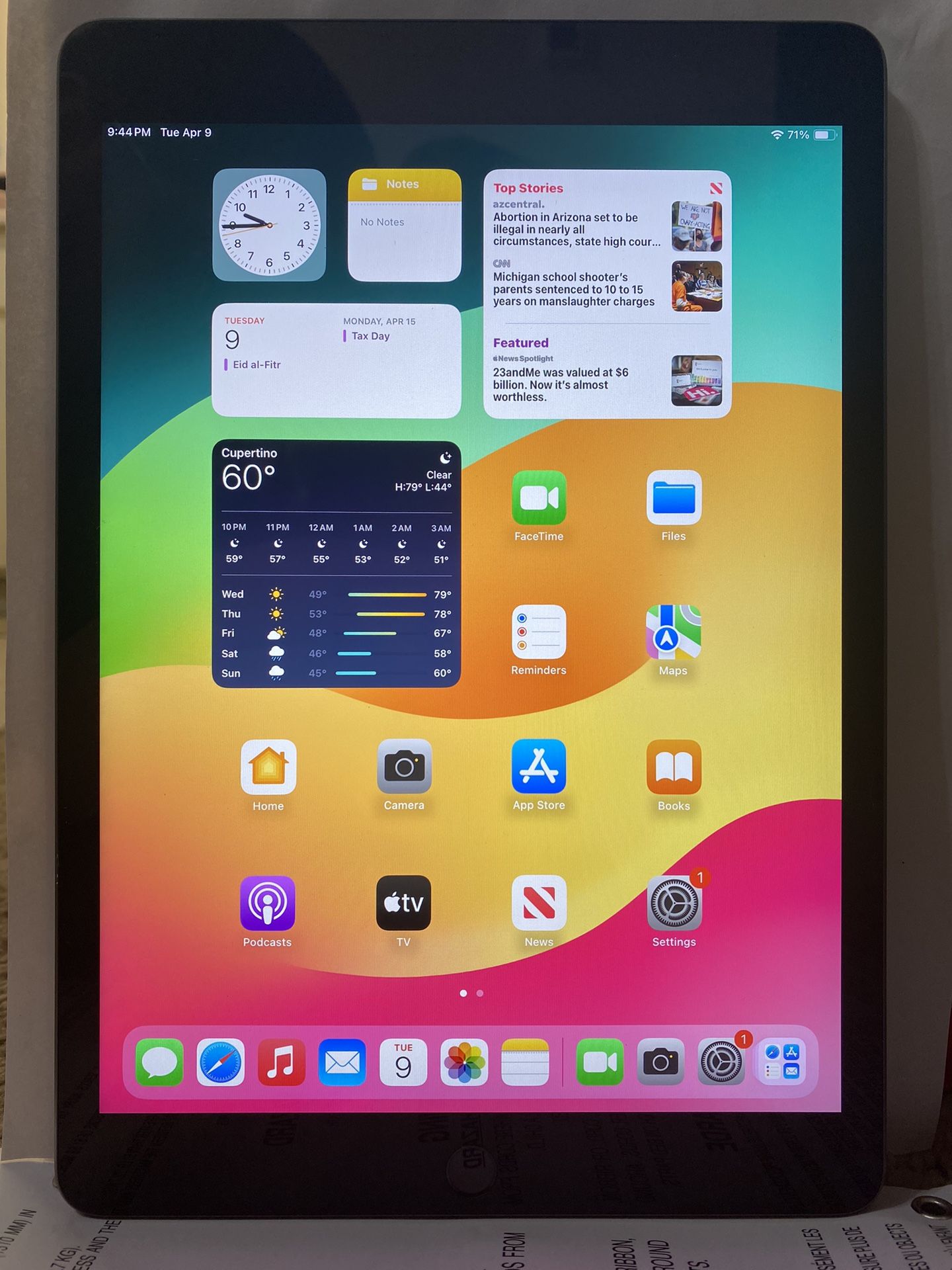 Apple iPad 9th Gen (wifi+cellular)