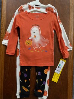 Carter’s Halloween/Fall 4-Piece Pajama Set 18M