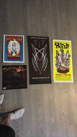 Signed rock posters