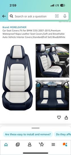 Seat Covers Napa Leather 