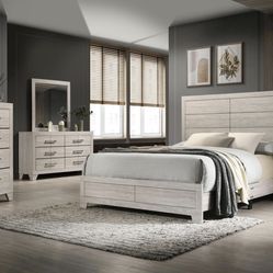NEW FULL QUEEN KING SIZE 5pc BEDROOM FURNITURE SET WITHOUT MATTRESS AND FREE DELIVERY- PAY ON ARRIVAL