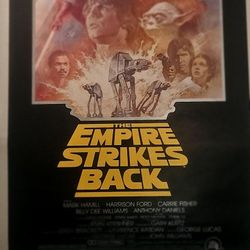 Star Wars Empire strikes back authentic original Re -release 1981 Style a poster