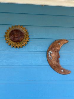 Sun and Moon Face Wall Decor Set