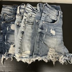 Risen distressed shorts