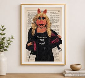 Grease “The Pink Ladies” Vintage Dictionary Page Art Print 8” x 10”