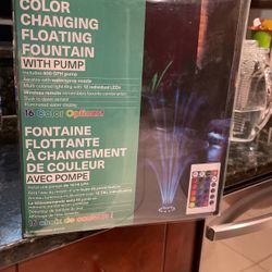 Color Changing Floating Fountain New