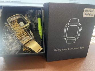 45 Mm Apple Watch Band Gold Metal Strap
