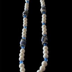 vintage faux pearl and glass beads