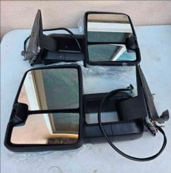 Chevrolet Silverado Tahoe Suburban Avalanche Gmc Sierra Yukon Cadillac EscaladeTow Mirrors 03-06
