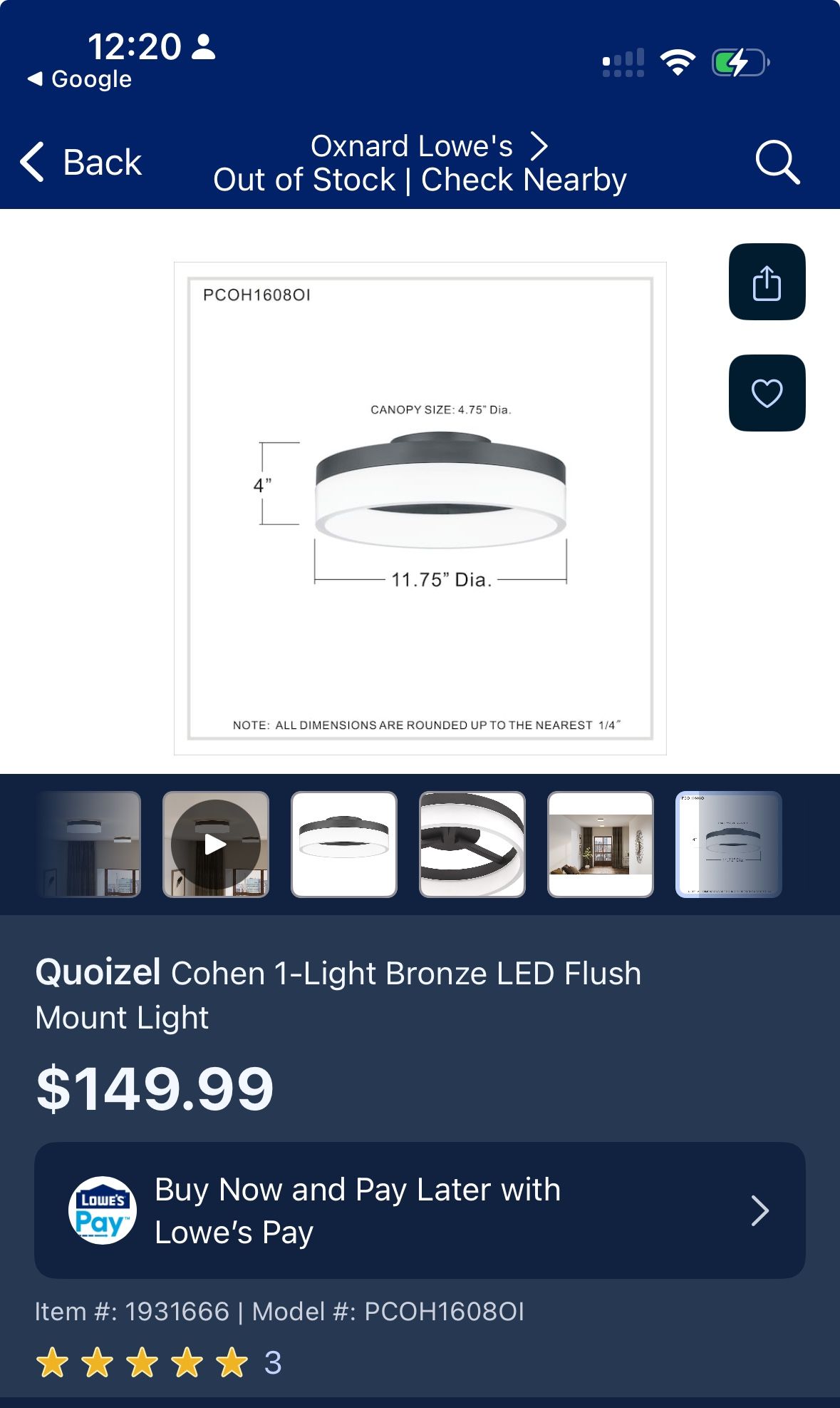 LED Flush Mount Lights (2)