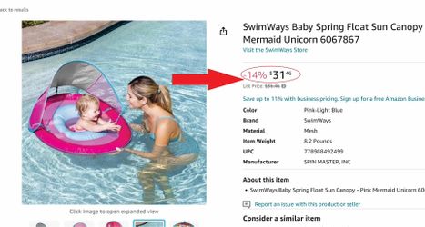 Swimways Baby Spring Float Brand New $16