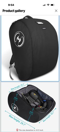 Yorepek padded car seat travel bag