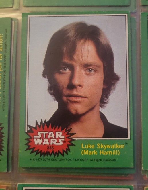 1977 Topps Star Wars #235 - Luke Skywalker (Mark Hamill) card