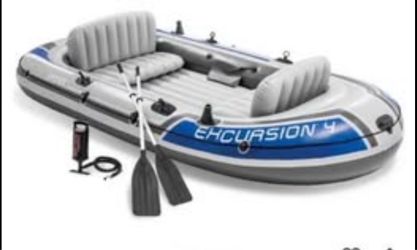 Intex Excursion 4 Inflatable Boat – 4 Person
