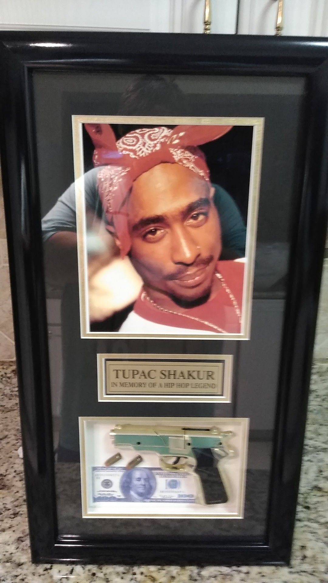Tupac framed picture