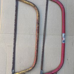 2 USED METAL BOW SAWS