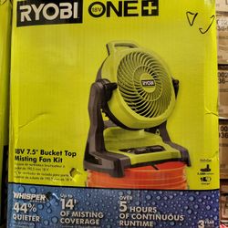 Ryobi 18v Fan CORDLESS $65    No BATTERY No Charger 