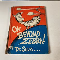 Dr. Seuss ON BEYOND ZEBRA! 1955 1st Edition
