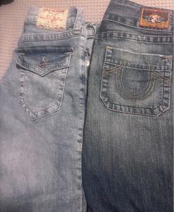 3 pairs of True Religion jeans