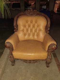 Carved Wooden Chair