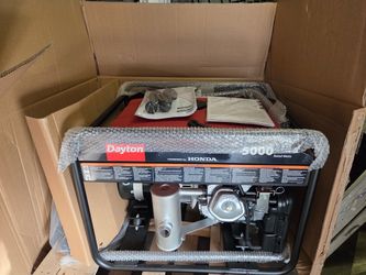 New! Dayton 5000 Watt Honda-Powered Generator $2250 OBO