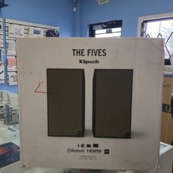 Klipsch The Fives 2.0 Channel Bookshelf Speakers -  Black (Pair) - NEW