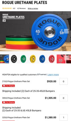 Rogue Urethane Plate Set
