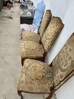 Set of 4 Upholstered Dining Chairs