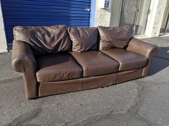 New leather sofa