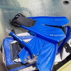 US Divers Flippers with case