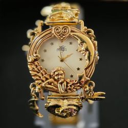 VTG 1994 Kirks Folly Angel Time Celestial Anniversary Dream Believe Watch Runs