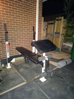 weight bench rack