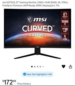 MSi Gaming Monitor with Swivel Neck
