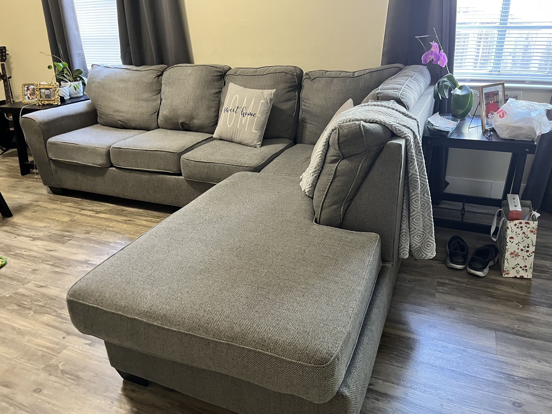 Grey sectional