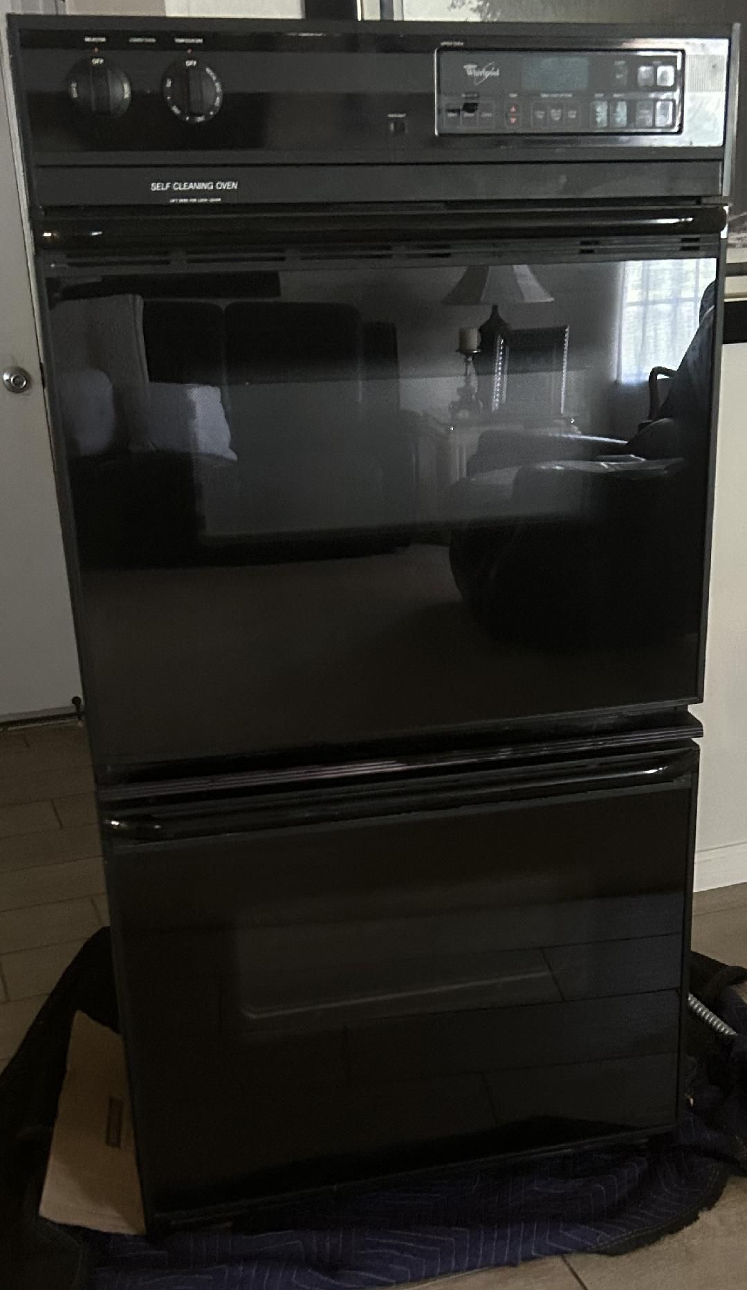 Whirlpool Black Electric 30" Double Oven