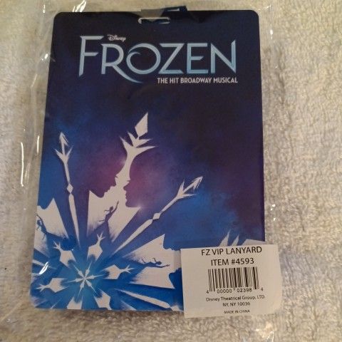 FROZEN VIP PASS HOLDER WITH LANYARD