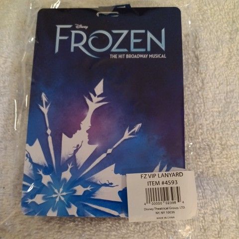 FROZEN VIP PASS HOLDER WITH LANYARD 