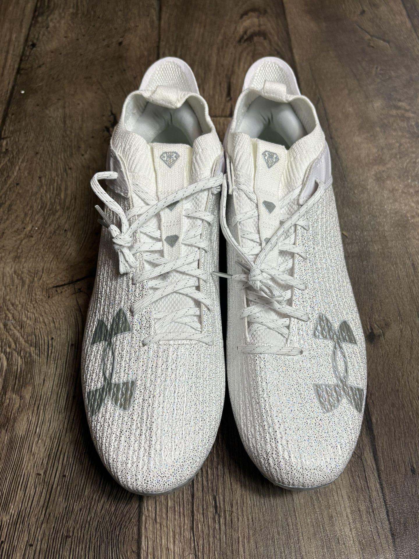 Under Armour Blur Smoke 2 MC VVS Football Cleats White (contact info removed)-100 Men Size 14