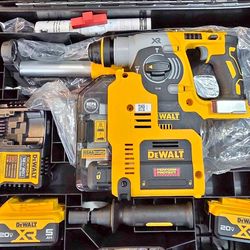 DEWALT
20V MAX XR Cordless Brushless 1 in. SDS Plus L-Shape Rotary Hammer with (2) 20V 5.0Ah Batteries and Charger