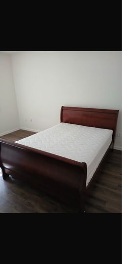 Bed and mattress