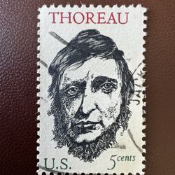 1327a Thoreau TAGGING OMITTED ERROR Mint Stamp NH