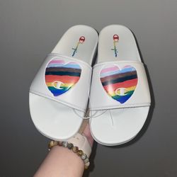 Womens Champion Equality Slides Size 7