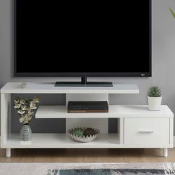 TV Stand With 1 Drawer & Shelves 