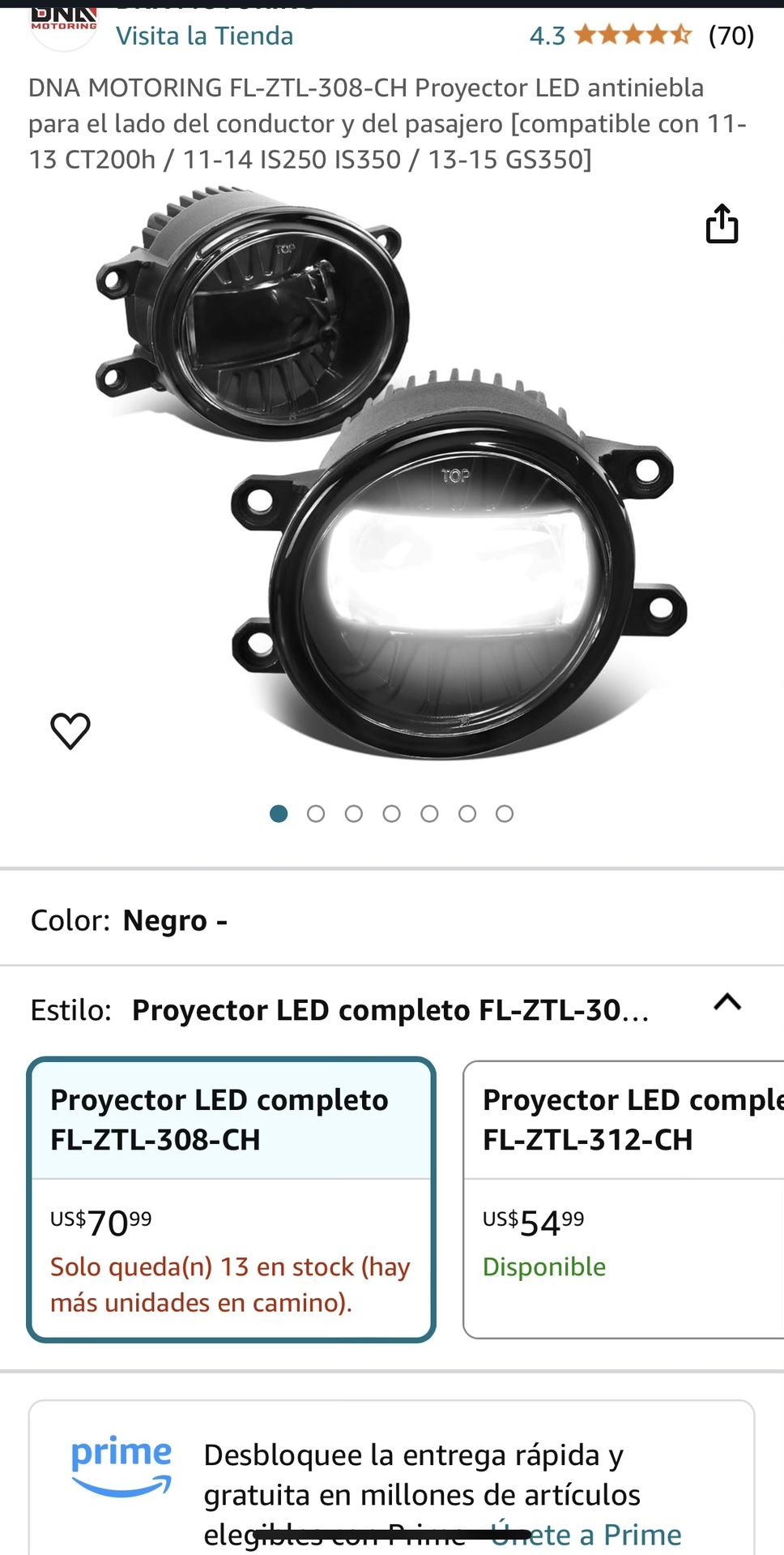 GS350 LED Foglight Year 2013/2015