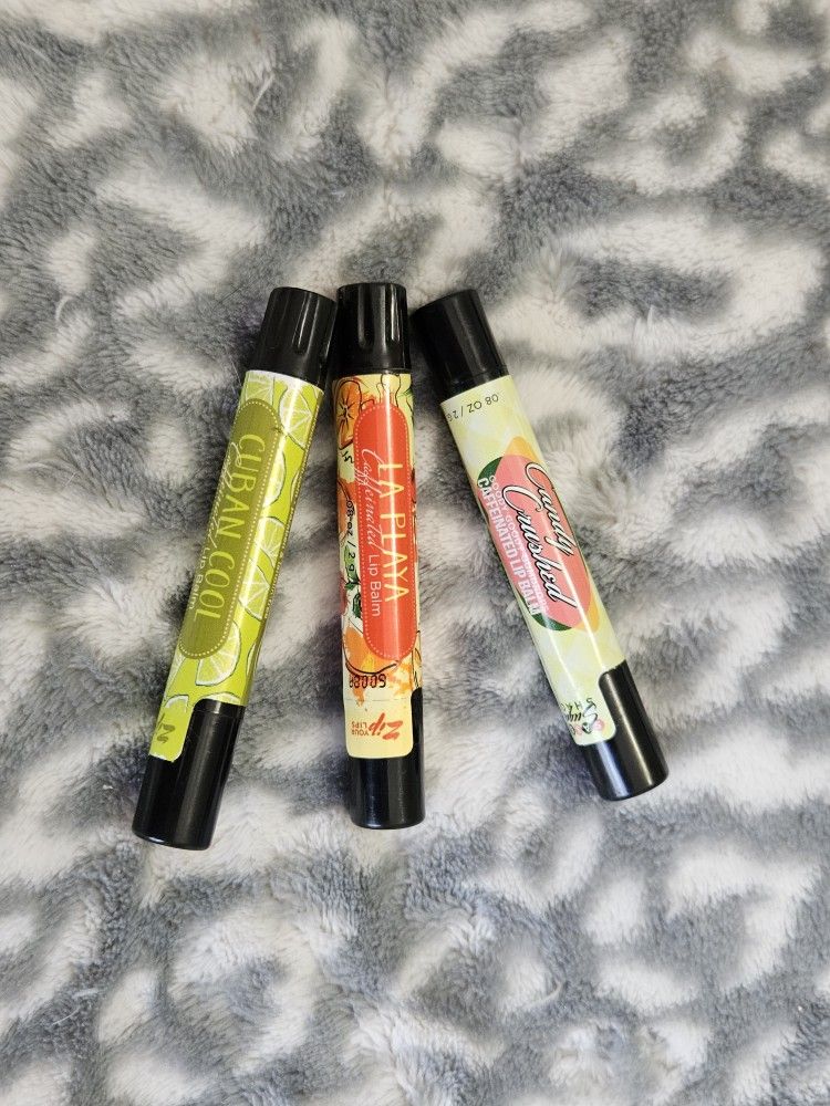 Lot Of 3 Perfectly Posh Caffeinated Lip Balm, NEW & SEALED, 3 flavors